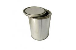 China 0.21mm Empty 5L Paint Tin CMYK Large Round Tin Containers supplier
