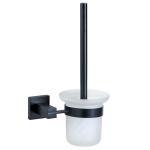 Brushed Toilet Brush With Metal Handle Wall Mounted Bathroom Cleaning Brush for sale