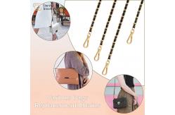 China Woven Leather Replacement Purse Straps Shoulder Crossbody For Handbag Wallets supplier