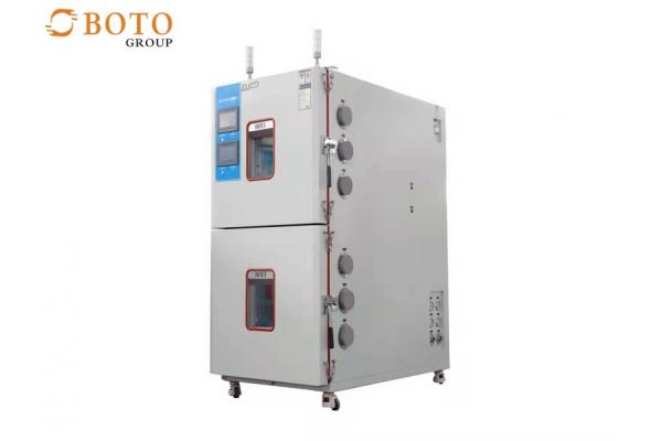2 Zone Temperature Heat Cold Impact Testing Machine Battery Thermal Shock Test Chamber