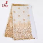 dress wedding Colorful Garment Embroidered Bridal Fabric Polyester Mesh for sale