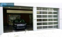 China Remote Control 50mm 2.5m Track Glass Panel Garage Doors supplier