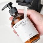 Custom Empty PLA Biodegradable Plastic Bottles Cosmetic Shampoo Packaging
