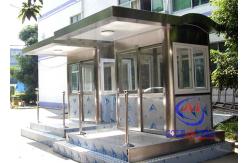 China Waterproof Rustproof Sentry Box , Entrance / Exit Factory Security Guard Booths supplier