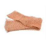 30m Copper Knitted Mesh 10 15 20cm Width 0.20mm Wire Dia Corrugated Surface for sale
