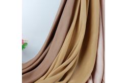China 130GSM Dyeing Polyester Fabric Plain Smooth Dress Textile Material Satin Fabric supplier
