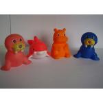 Floating Squeezing Animal Rubber Bath Toys Safe Vinyl With Customized Logo