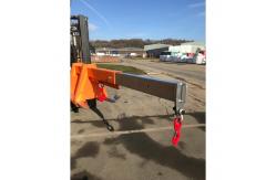 China 1000kg Forklift Mounted Jib Crane Forklift Attachment Orange supplier