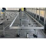 Greenhouse Galvanized Steel Rolling Grow Tables With Built In Drainage System