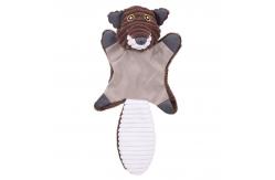 China Chew Brown Bear Short Pl Plush Dog Toys With Squeakers supplier