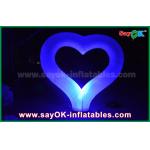 Event Giant Led Inflatable Lighting Decoration Heart with Coloful Lighting
