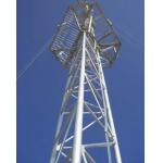 Durable Three Tubes Angle Steel Communication Tower For Wireless Telecommunication Systems for sale