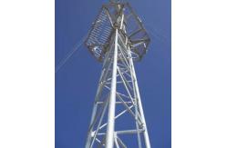 China Durable Three Tubes Angle Steel Communication Tower For Wireless Telecommunication Systems supplier