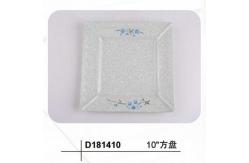 China Black Melamine Soup Plate 8 Inch with Customized Logo Acceptable supplier