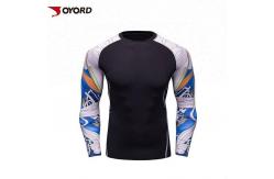 China Diving Custom Rash Guard  Long Sleeve Quick Dry Nylon  Polyester Fabric Material supplier
