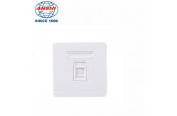 China ANSHI RJ45 86x86mm Single Hole Panel Telecommunication Face Plate supplier