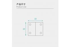 China Quick Assembly Plastic Angle Brackets 10mm Furniture Connector For Open Shelving supplier