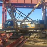 Stability And Safety 200T Crawler Crane 1.2km/h Travel Speed 12-31m Jib Length for sale