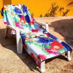 Printed Or Solid Style Custom Beach Towel Screen Print Logo Design