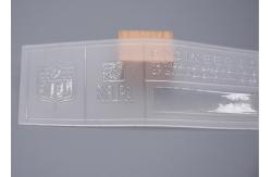 China Customized Transparent TPU Printing Shiny Silicone Logo For Clothing supplier