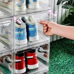 Clear Transparent Stackable Shoe Box With Custom Logo