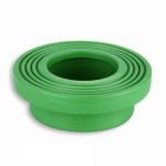 Round PPR Plastic Fittings , PPR Flange Plumbing Materials Injection Molding Technics for sale