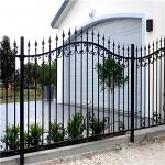 Modern Flat Top 2M Tubular Steel Fence Panel Powder Coated Swimming Pool Fence for sale