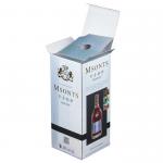 Order F-Flute Corrugated Paper Wine Gift Box With Gold Foil Stamping Logo for sale