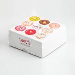 Eco Friendly Paperboard Food Container Paper Box Folders Custom Bakery Donut Boxes