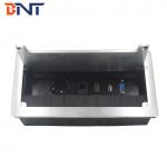 with EU power plug soft design brushed flip up desk socket BB606