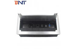 China with EU power plug soft design brushed flip up desk socket BB606 supplier
