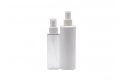 China 50ml Cosmetic Transparent Plastic Spray Bottle White Empty Fine Mist Spray Bottle supplier