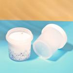 OEM 200ml Plastic Food Jars Ice Cream Cup With Cap