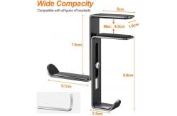 China Powder Coated Multifunctional Headphone Stand with Custom Logo and Adjustable Stand supplier