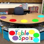 Removable Reusable Reusable Dry Erase Table Dots ODM Table Spots Classroom