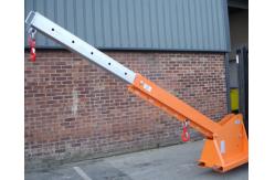 China 5000KGS 5 Tonne Fork Mounted Jib Forklift Attachment Powder Coating Surface supplier