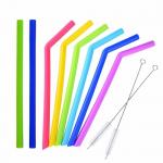 FDA Approved 25cm Long Folding Silicone Straws for sale