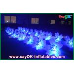 8m Colorful Inflatable Lighting Wedding Flower Chain Decoration In Stage for sale