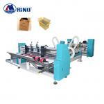 RINO 17KW Automatic Folder Gluer Stitcher Machine , 7ply Carton Folding Gluing Machine for sale