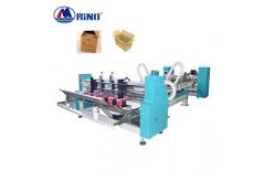 China RINO 17KW Automatic Folder Gluer Stitcher Machine , 7ply Carton Folding Gluing Machine supplier