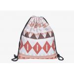 Sports Cloth Drawstring Bag Backpack Silk Screen Printed for sale