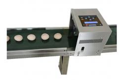China High Resolution Egg Continuous Inkjet Printer With Full - Disk Printing Method supplier