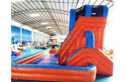 China Bouncer Pool House Kids Inflatable Water Slide Quadruple Stitching supplier