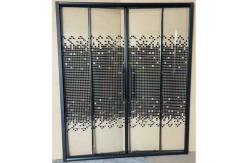 China Alum Black Stripes Frame Screen With 5/6mm Tempered  Modern Glass supplier