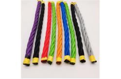 China Twisted Polyester Combination Wire Rope 16mm 4 Strands For Playground Swing supplier