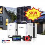 Solar Energy System 6KW 8KW 11KW 15KW 20KW Off Grid Hybrid Roof 550W Solar Panel System for Module Home House With Battery for sale
