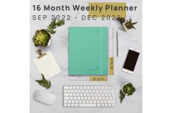 China Concise Softcover Spiral Large Academic Planner 16 Month 20022 2023 supplier