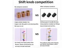 China Dried Flower Shift Knob Resin Cherry Blossom Shift Knob supplier