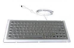 China Rugged Industrial Stainless Steel Panel Mount Keyboard With 12 Function Keys supplier