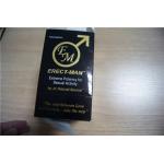 Sex Enhancement Pill Packaging Display Box and Blister Card ERECT-MAN Paper Card for sale